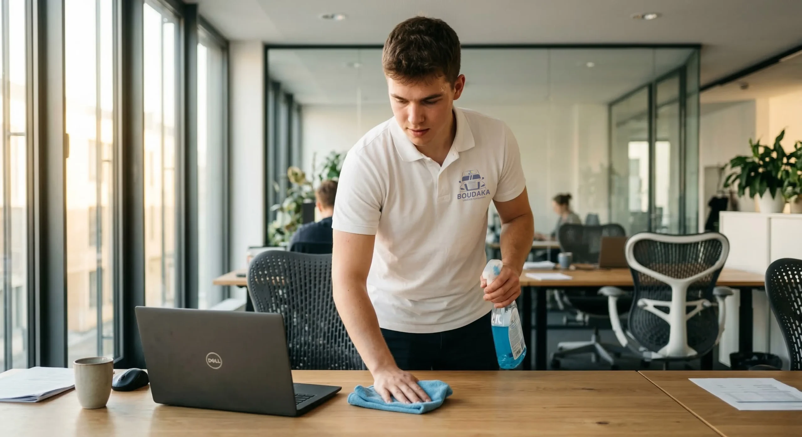 Büroreinigung in Neu-Anspach, der Umgebung und allen Städten im Einsatzgebiet durch Dienstleistungen Boudaka für saubere Arbeitsplätze, gepflegte Büroräume und einen professionellen Eindruck.