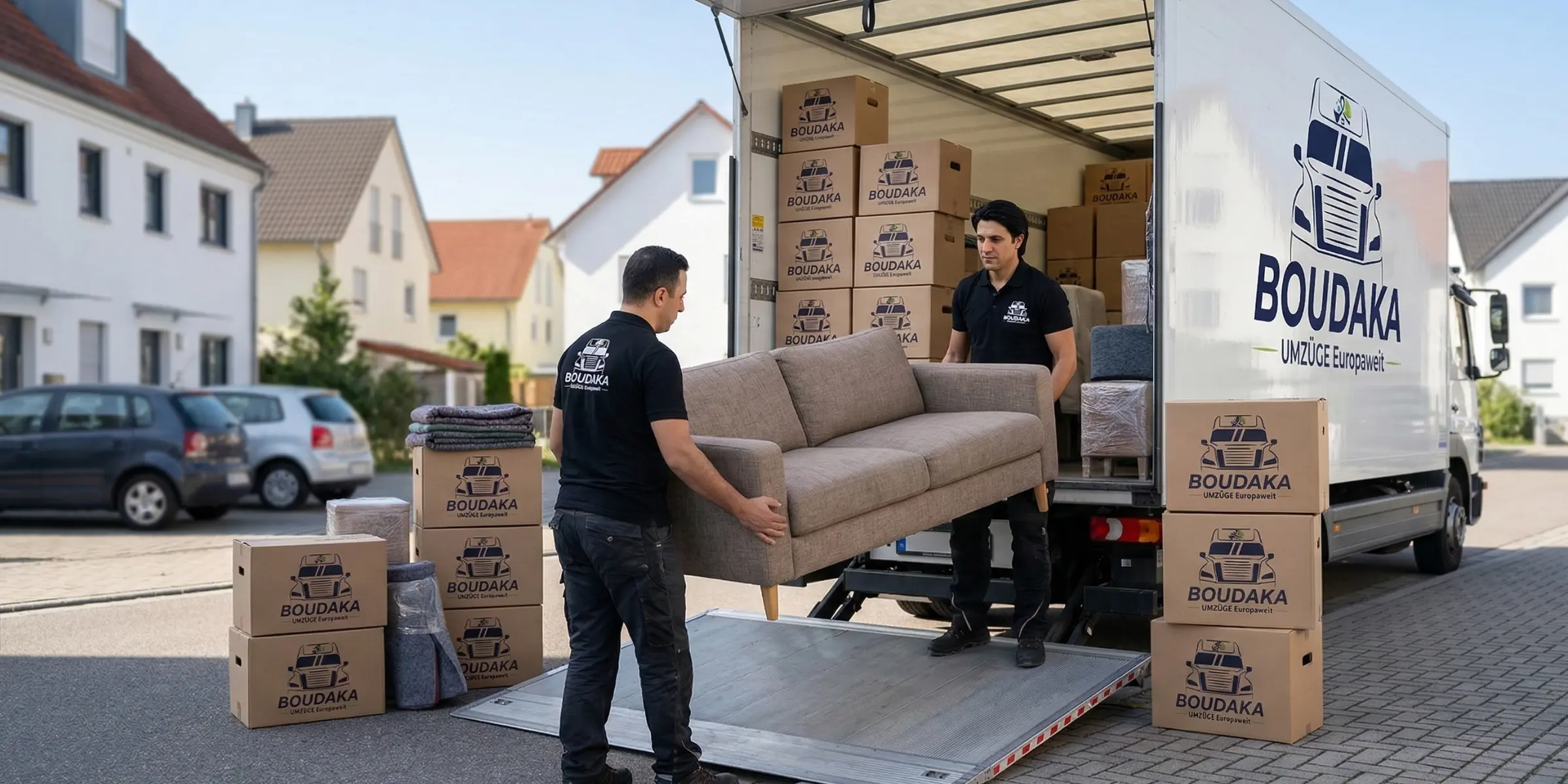 Umzugsservice in Neu-Anspach mit professionellem Möbeltransport, Verpackungsservice und europaweiten Umzügen von Dienstleistungen Boudaka.