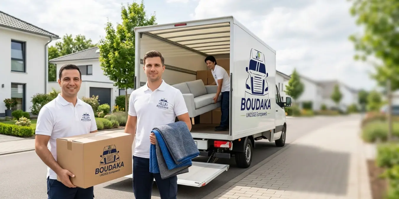 Privatumzug mit Dienstleistungen Boudaka für Wohnungsumzüge und Hausumzüge in Deutschland und europaweit.