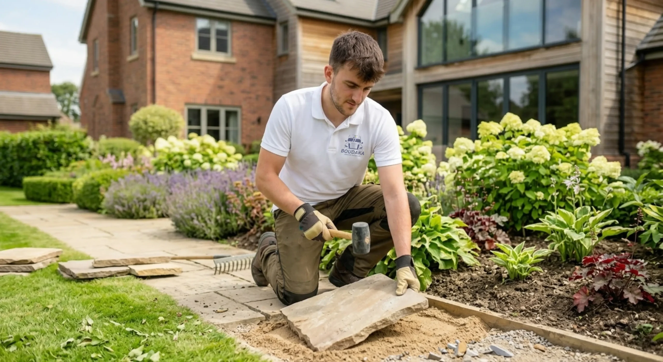 Landschaftsbau in Neu-Anspach, der Umgebung und allen Städten im Einsatzgebiet durch Dienstleistungen Boudaka für strukturierte Außenanlagen, funktionale Flächengestaltung und gepflegte Grundstücksbereiche.
