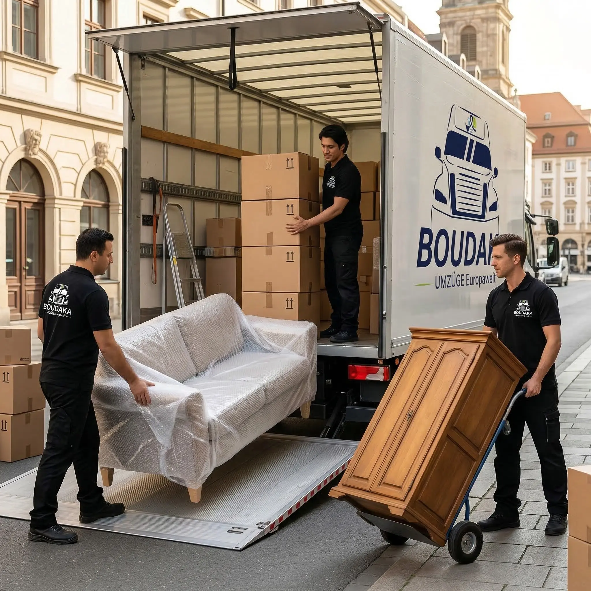 Möbeltransport für einzelne Möbelstücke oder komplette Einrichtungen mit sicherer Verladung.