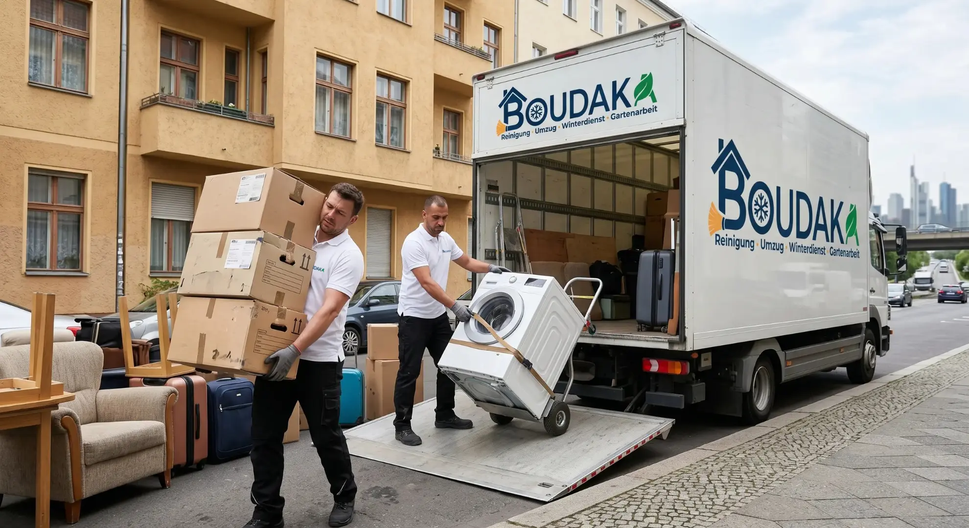 Europaumzug mit Dienstleistungen Boudaka für Umzüge aus Deutschland in europäische Länder und europaweite Standortwechsel.