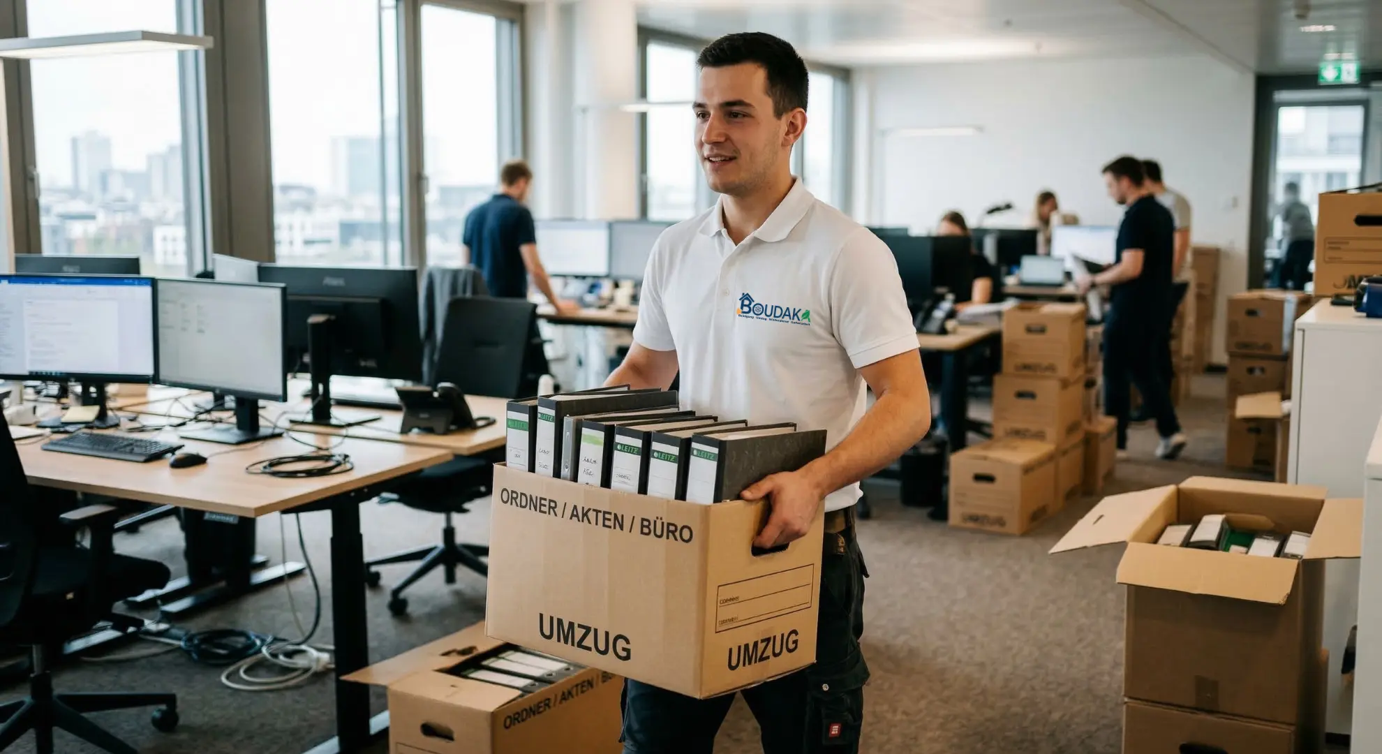 Firmenumzug mit Dienstleistungen Boudaka für Büros, Gewerbeflächen und Unternehmensstandorte in Deutschland und europaweit.